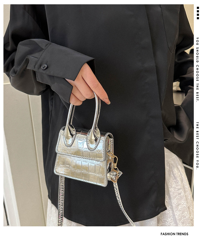 187g Weight Sewing Thread Fashion Element Magnetic Buckle Closure Type Single Shoulder Strap Strap Type Shoulder Bag Bags Type Casual Occasion Pu Leather Material Solid Color Pattern All Seasons Season Women's Gender Streetwear Style Square Shape Small Size Women's Small Pu Leather Solid Color Streetwear Sewing Thread Square Magnetic Buckle Shoulder Bag 无