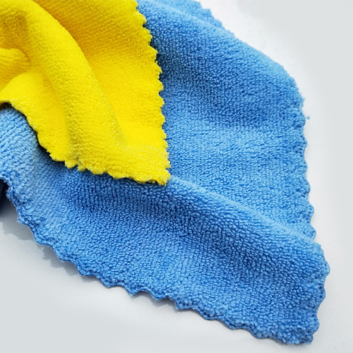 Microfiber waxed car wash towel, special thickened polished car wipe towel, absorbent rag, large crystal-plated square towel