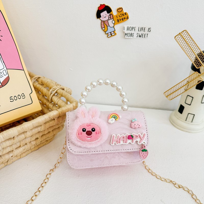 Nuevo bolso infantil súper lindo, niña pequeña, bolsa de perlas, chica encantadora, princesa encantadora, viento de encaje