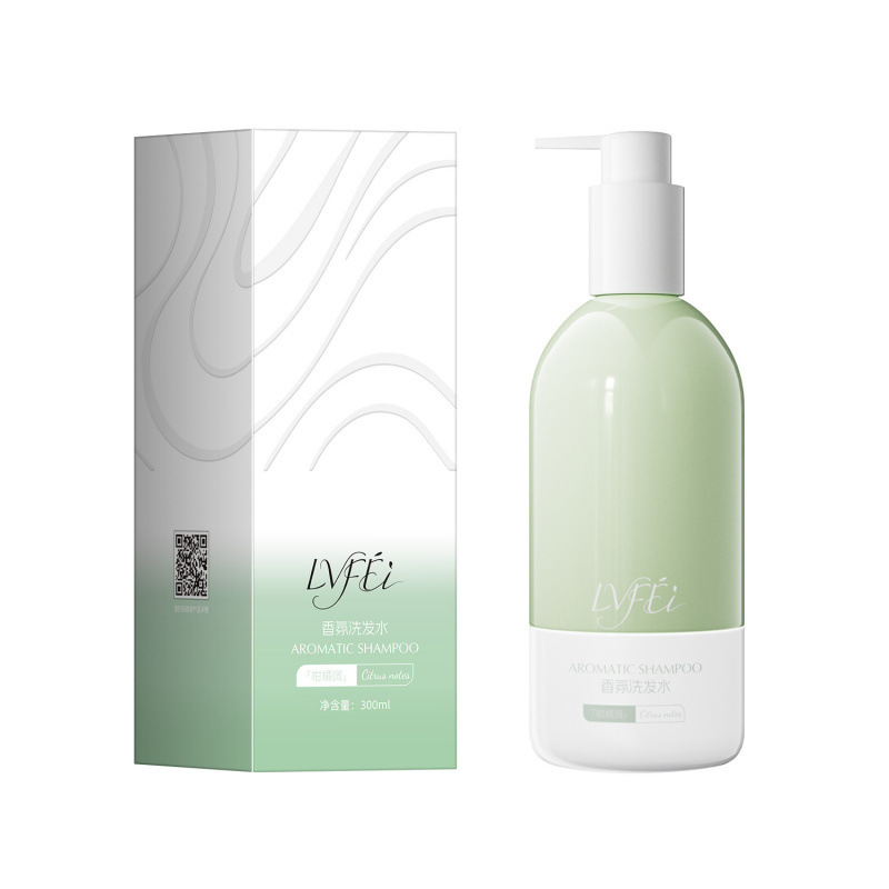 LVFEI champú aromático cítrico lignoso regulador de aceite floc antiprurito anti-caspa humectante champú fabricante de larga duración