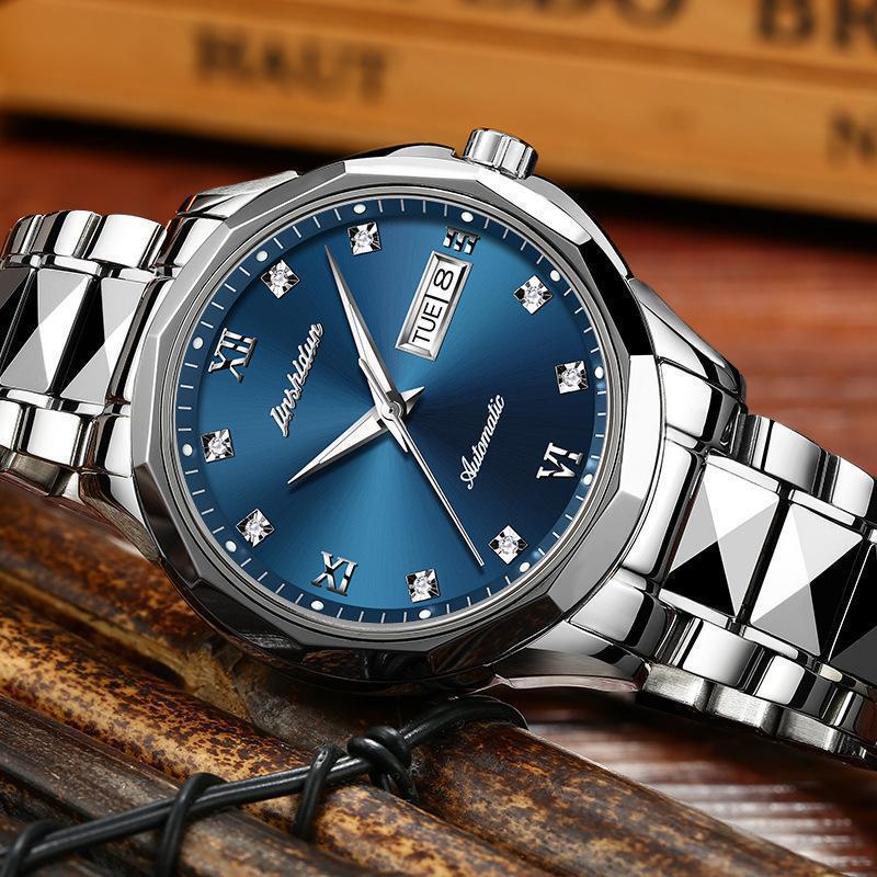 Famous Brand Watches Fully-Automatic Mechanical Watch Tungsten Steel Luminous Waterproof Lovers Set Watch Male