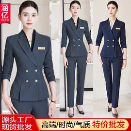 时尚西装套装女职业装气质通勤商务休闲正装面试春秋西服外套工装