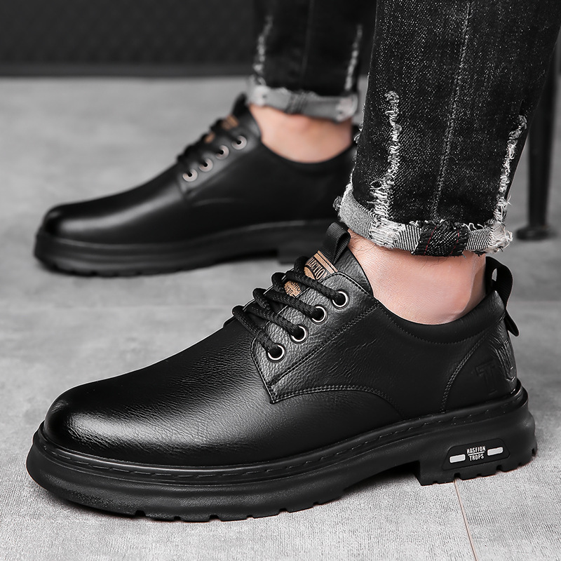Scarpe uomo retro workwear stringate foderate in cotone comode_voghion.com