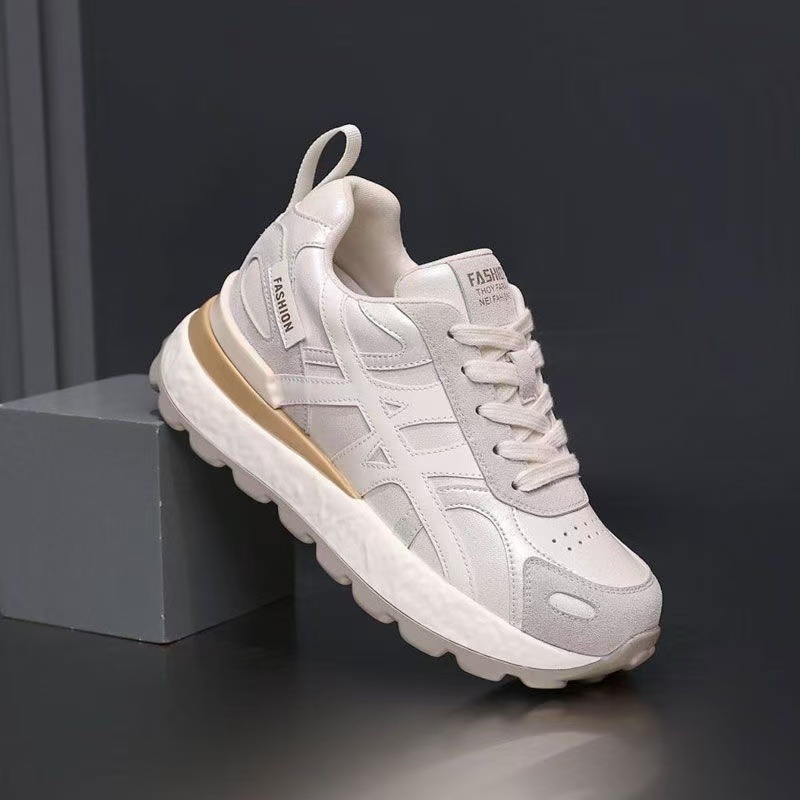 2025 otoño nuevo pequeño papá zapatos casuales Gump zapatos de moda universal red explosión zapatos deportivos de suela gruesa mujer