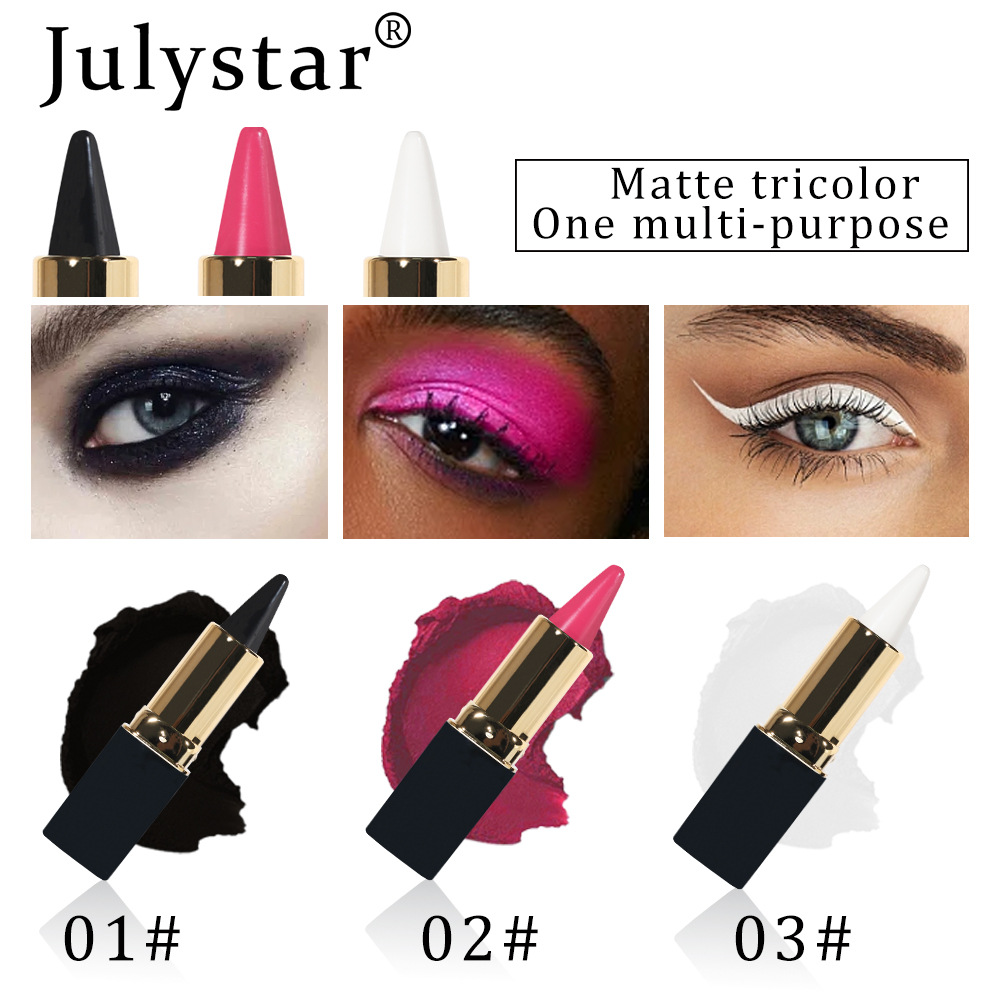 Julystar's new rich and colorful natural waterproof eyeliner gel is easy to apply, dries quickly and provides long-lasting moisture undefined