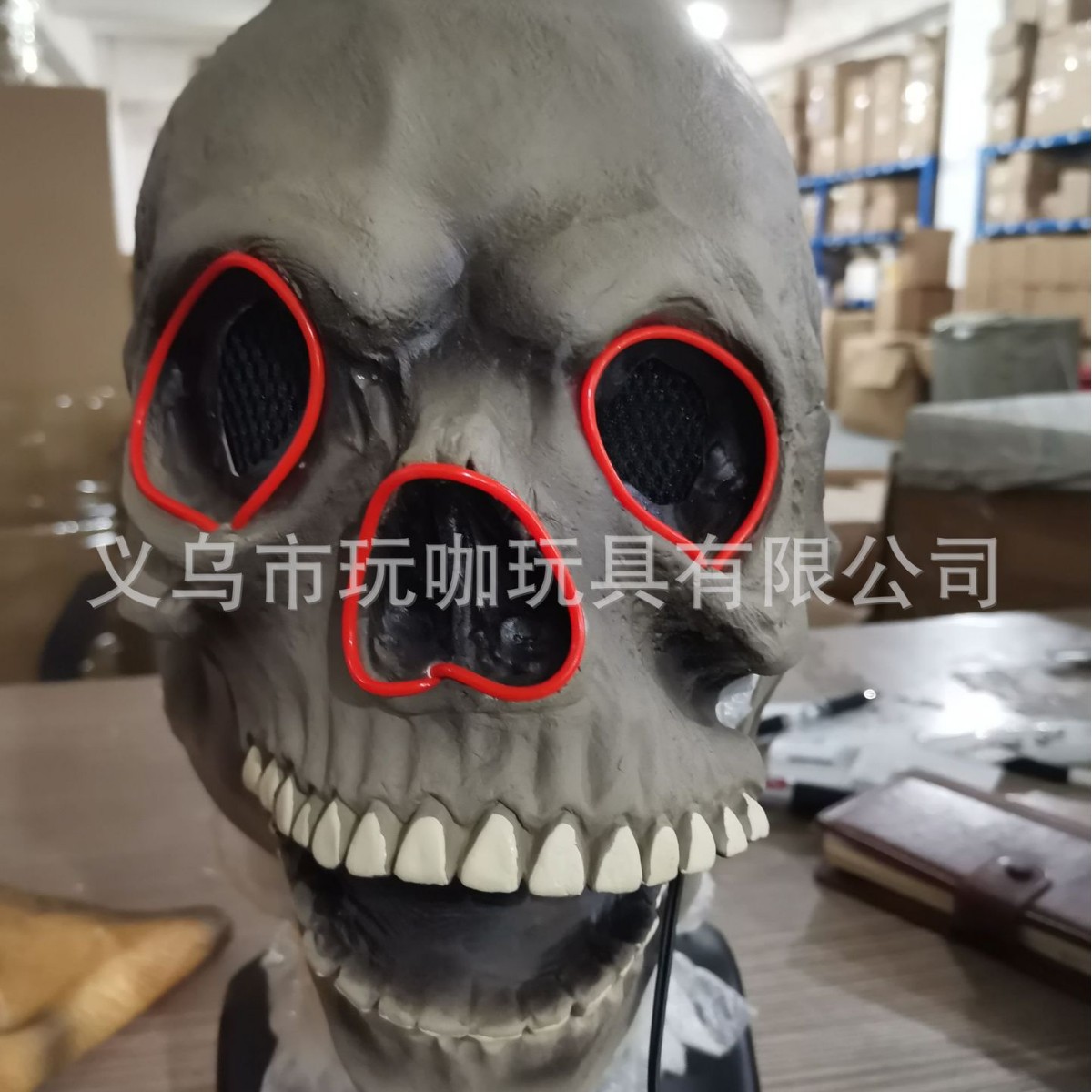 Máscara de demonio de terror de Halloween máscara exorcista máscara de doble capa Jack máscara de látex fábrica en stock