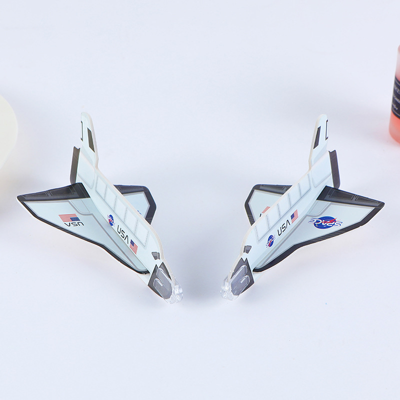 Transfronterizo plástico DIY ensamblaje modelo de avión juguete caza mini nave espacial de espuma para niños