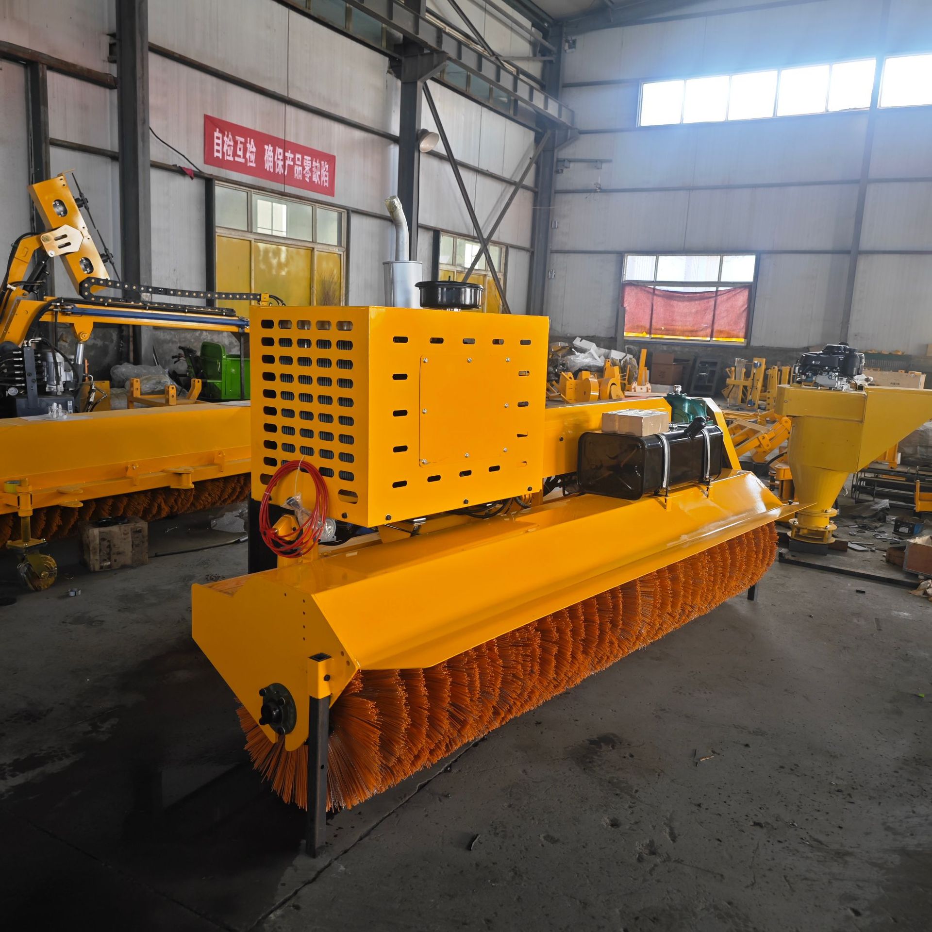 德申可拆卸自带动力除雪滚刷 复合刷丝环卫加装车载式扫雪机 现货