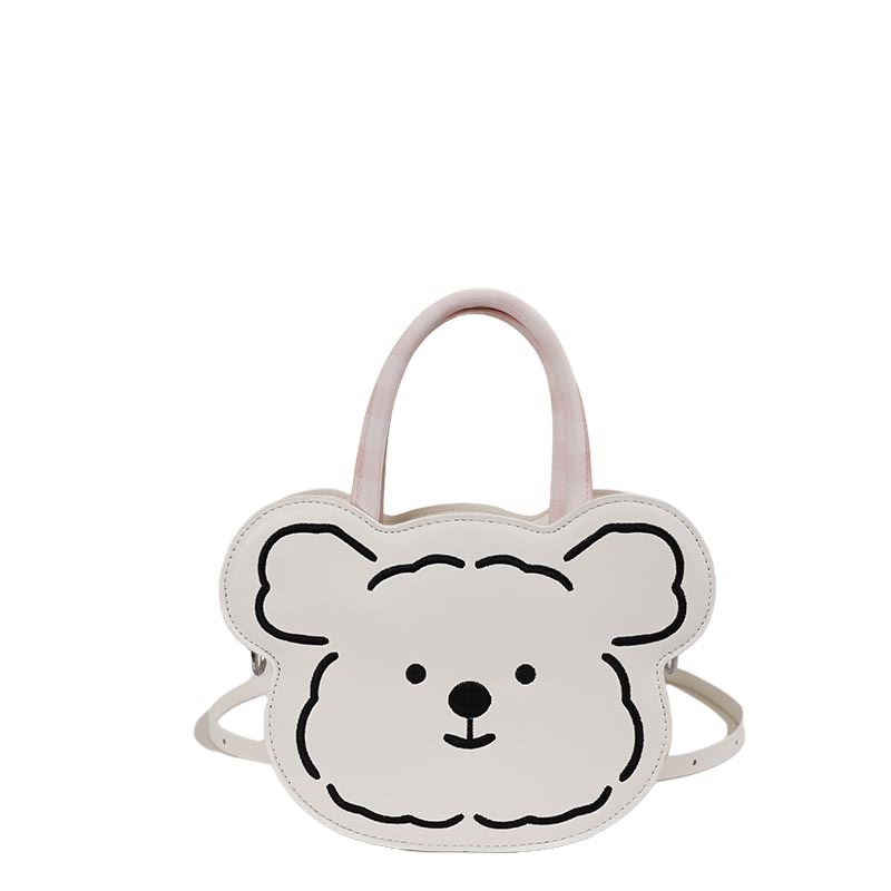 Este año popular bolso de mano de caricatura oso mujer verano nueva moda diaria encantadora mini hombro mochila inclinada image 8