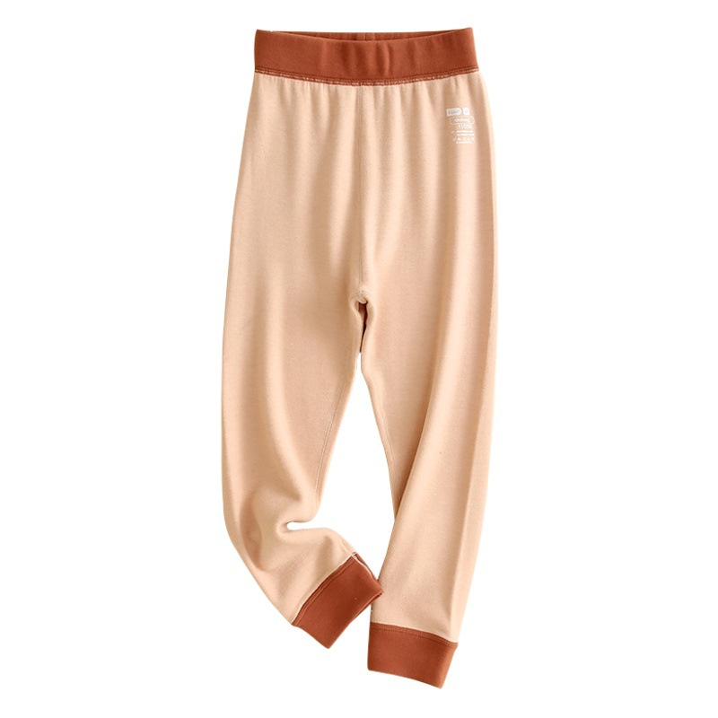 Children's Thermal Pants for Inner Wear, New Autumn and Winter Style, Brushed and Thickened, Boys' Lyocell Leggings, Girls' Base Layer Pants