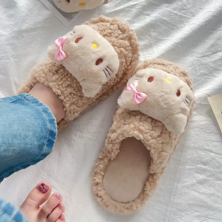 2024 новые осенне-зимние хлопковые тапочки, удобные меховые тапочки для женщин, домашние нескользящие хлопковые тапочки для женщин.