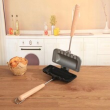 热销户外露营迷你三明治夹烤吐司烤盘双面夹锅烤面包模具不粘早餐