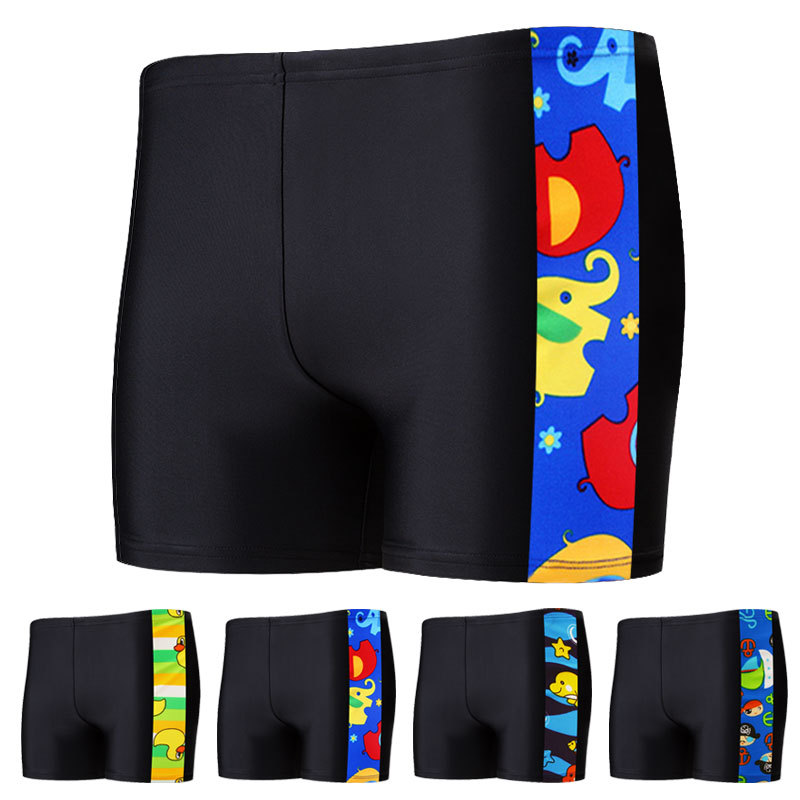 Bañador para niños traje de baño patchwork dibujos animados niños Boxer moda verano infantil Bañador para niños medianos y grandes