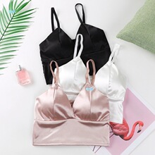 Sexy solid color V-neck strap bra woman�Ըм�ɫV�I����Ĩ��Ů