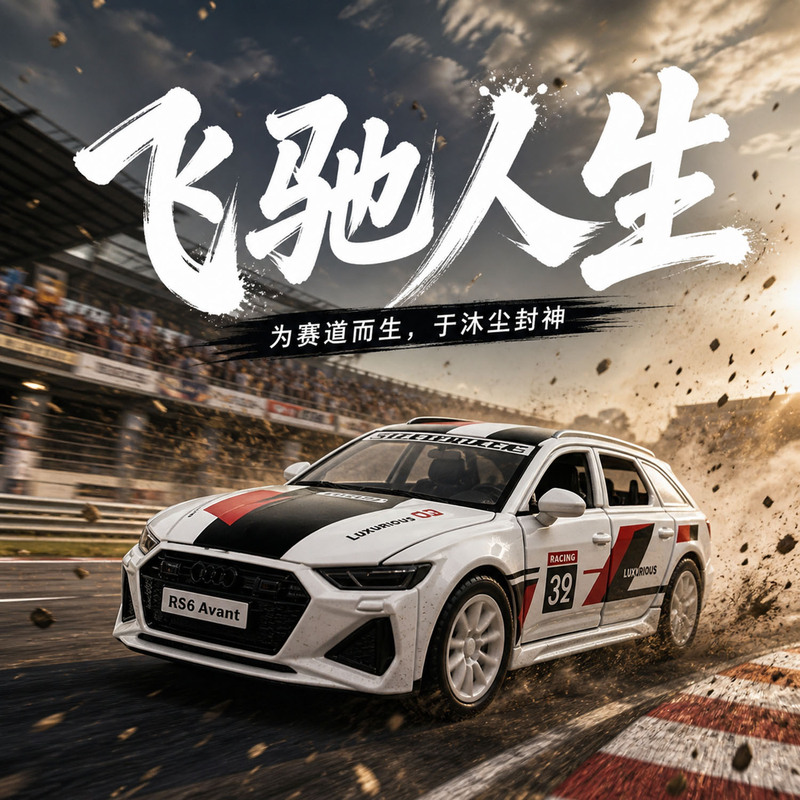 Alloy sports car model 1:36 Audi RS6 children's pull-back toy car boy's gift decoration wholesale Alloy sports car model 1:36 Audi RS6 children's pull-back toy car boy's gift decoration wholesale