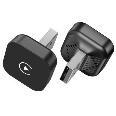 Carplay Wireless Interconnection Box Simsiz CarPlay və Android Auto - gunmetal-apple-carplay-android-auto-2-in-1