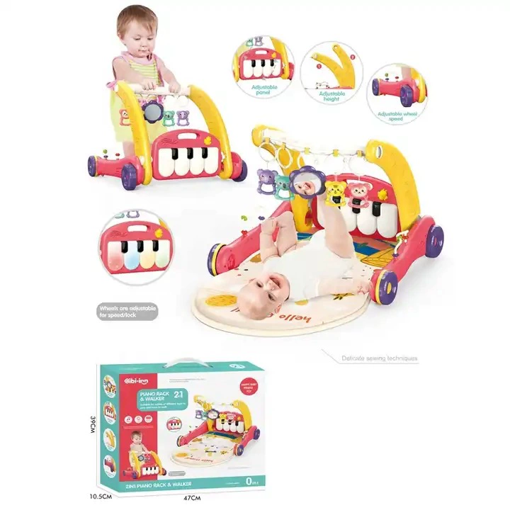 Children's walker, universal music trolley for gym, toy, 2 in 1