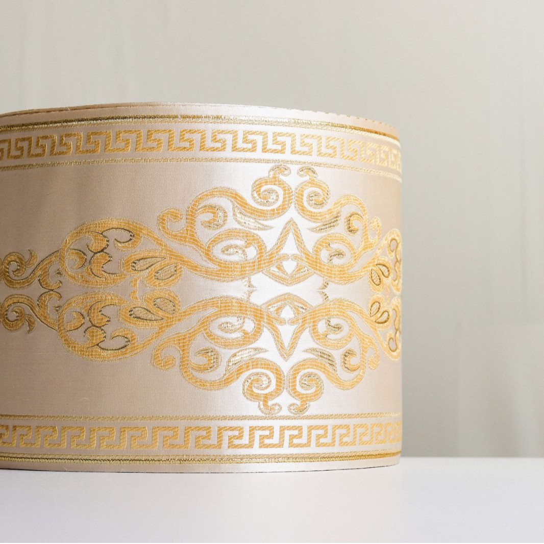 18cm de ancho cinta satén bolsa mongol hanfu corredor mesa cama decoración ensanchado cortina costura encaje