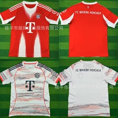 2526 バイエルン・ミュンヘン ホーム＆アウェイ ファンバージョン 刺繍入りジャージ BayernMunichjersey サッカー