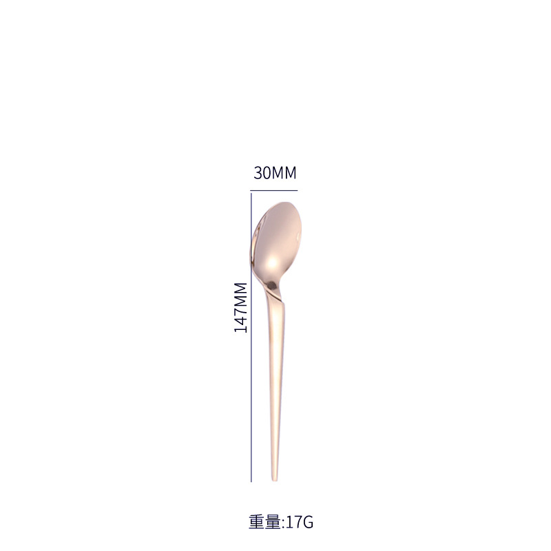 토치 티 스푼-로즈 골드