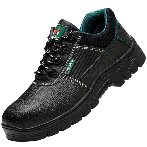 Processing customized safety shoes with anti-punching, wear-resistant, anti-slip, breathable, and safety features, manufacturer wholesale, cross-border, for men