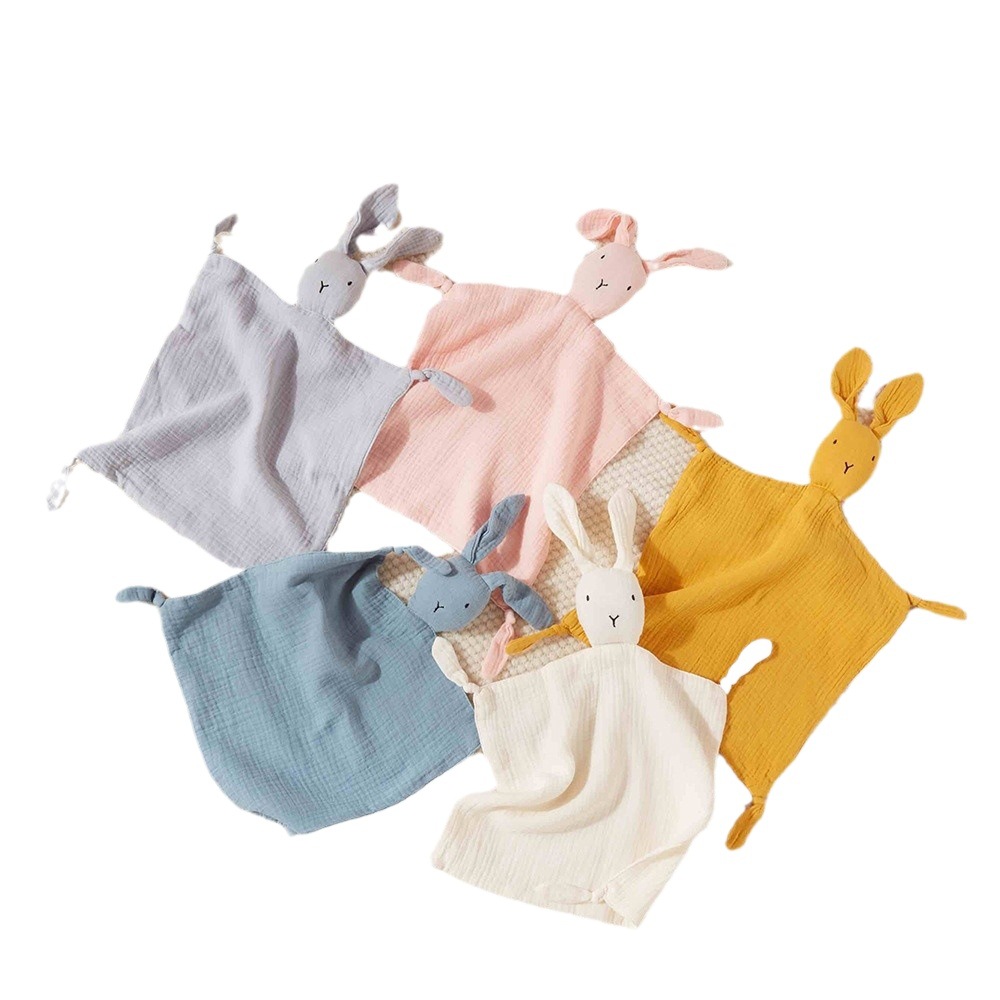 Baby Pure Cotton Gauze Amalgamation Towel Baby Sleeping Doll Rabbit Packing Handkerchief Packing Toy Baby Products