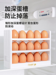 雞蛋收納盒冰箱專用側門裝放雞蛋的盒子廚房防摔雞蛋架托置物架小