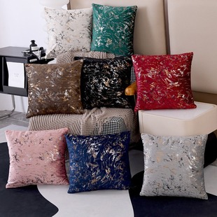 Amazon Cross-border Nordic Square Bronzing Pillow Fashion Simple Home Living Room Bedroom Sofa Cushion Pillow