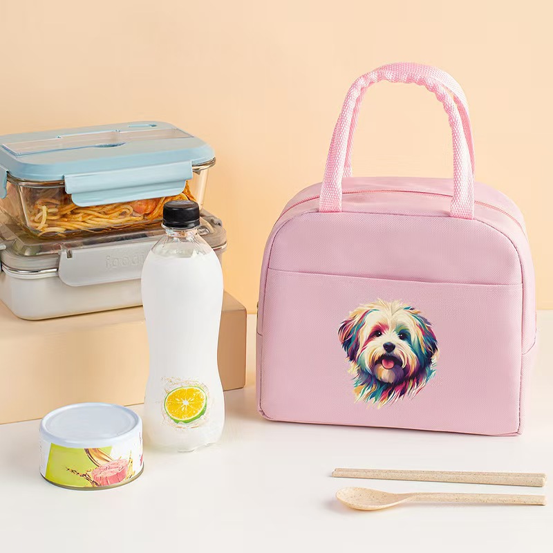 Bolsa aislante impresa transfronteriza Bolsa de almuerzo de trabajo Bolsa de hielo de papel de aluminio portátil Bolsa de almacenamiento de almuerzo para estudiantes Bolsa bento de picnic