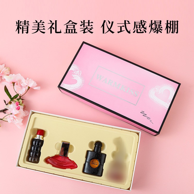 Caja de regalo de perfume de mujer de venta caliente, perfume de opio negro, regalo de mano, perfume fresco y transfronterizo de comercio exterior, fragancia duradera