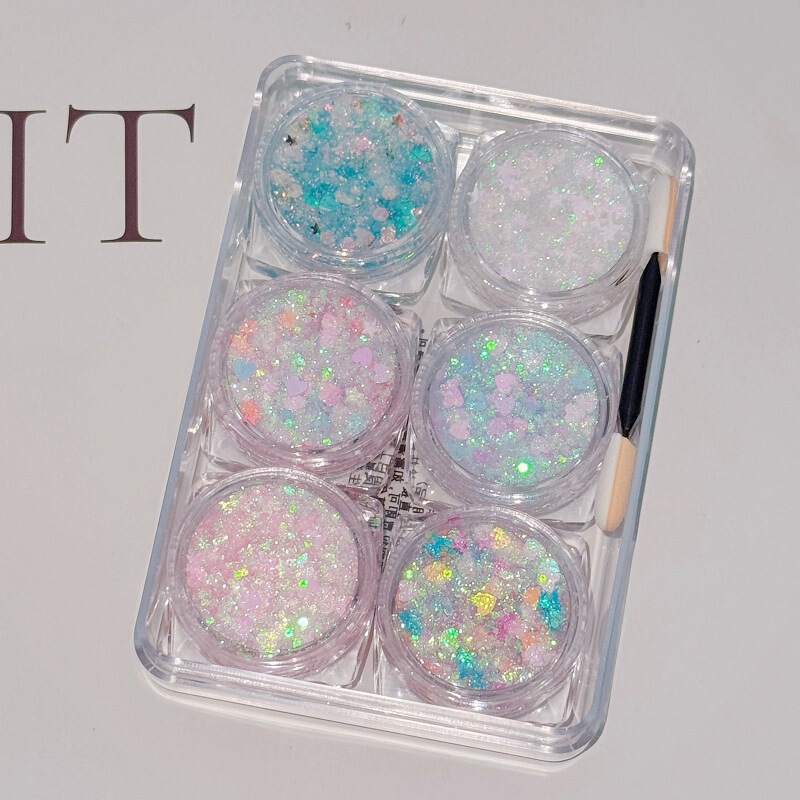 Children's Day Mermaid Girl Series Gel Christmas Fish Scale Gel Glitter Stage Performance Soft Girl Cos Liquid Glitter