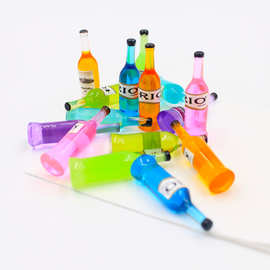 仿真食玩迷你树脂配件小酒瓶便利店摆件鸡尾酒RIO冰箱贴diy批发