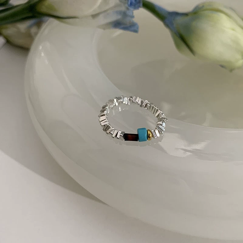 Accessory, nail decoration, small design ring, elastic strap, high-quality style, simple and elegant design
