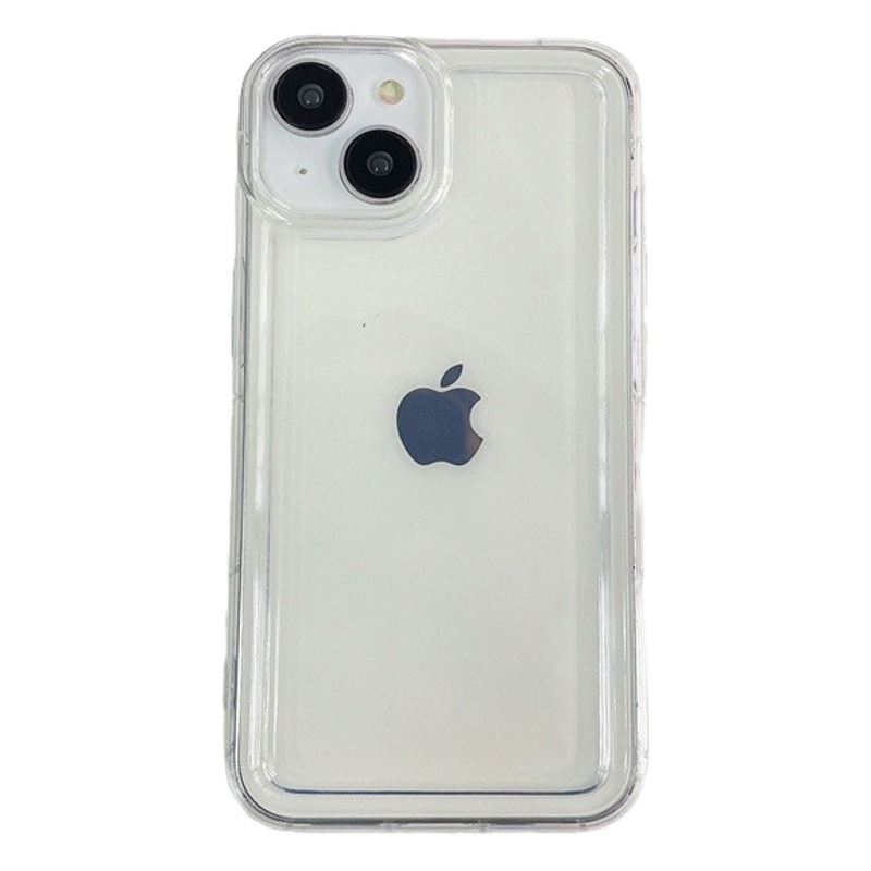 Marco de fotos Airbag para Apple 17PRO funda transparente para teléfono móvil con absorción de impactos iPhoneXSMAX/16 funda protectora simple