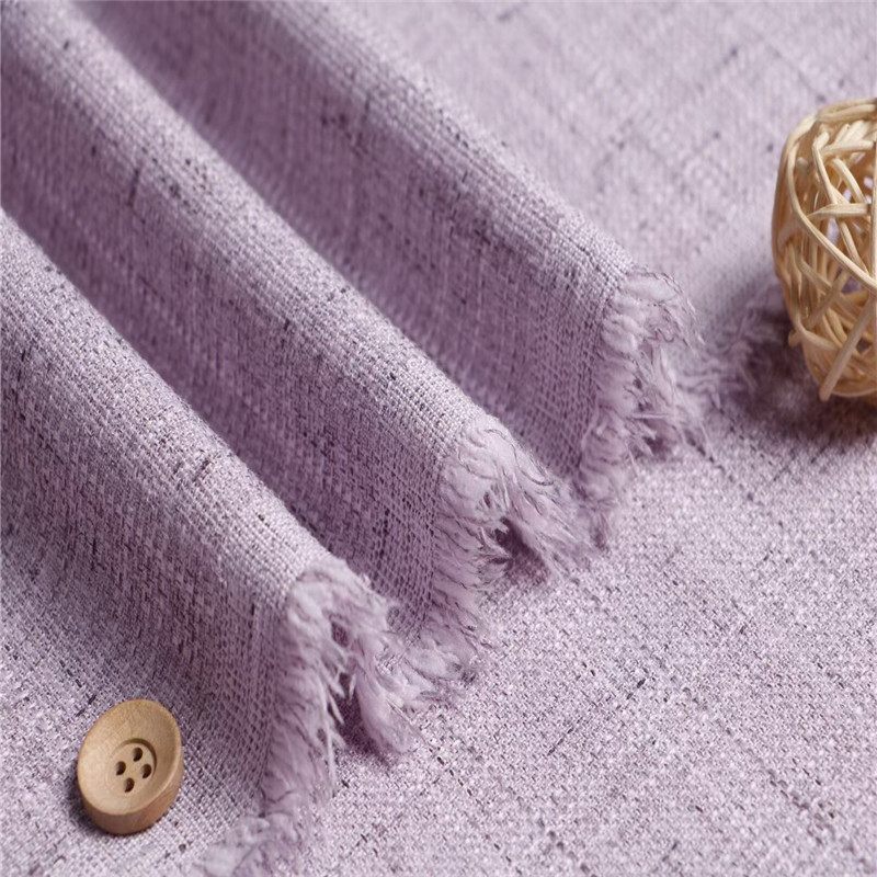 新品现货全涤仿麻布料 全涤阳离子 春夏肌理感小香风西装外套面料