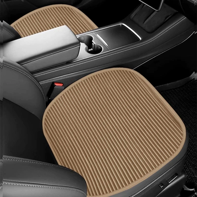 Seat cushion, seat cover, Breathable Three-Piece Set, Bamboo Charcoal Filling - beige-master-passenger-2-photos