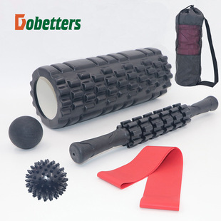 33cm Classic Spike-shaped Yoga Pillar Massage Bar Fascia Ball Set Hollow Foam Shaft Pilates Yoga Shaft
