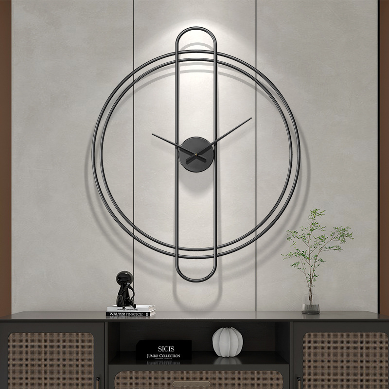 Modern Simple Wall Clock Living Room Fashion Dining Room Hallway Clock Home Clock Art Decorative Minimalist Style Clock