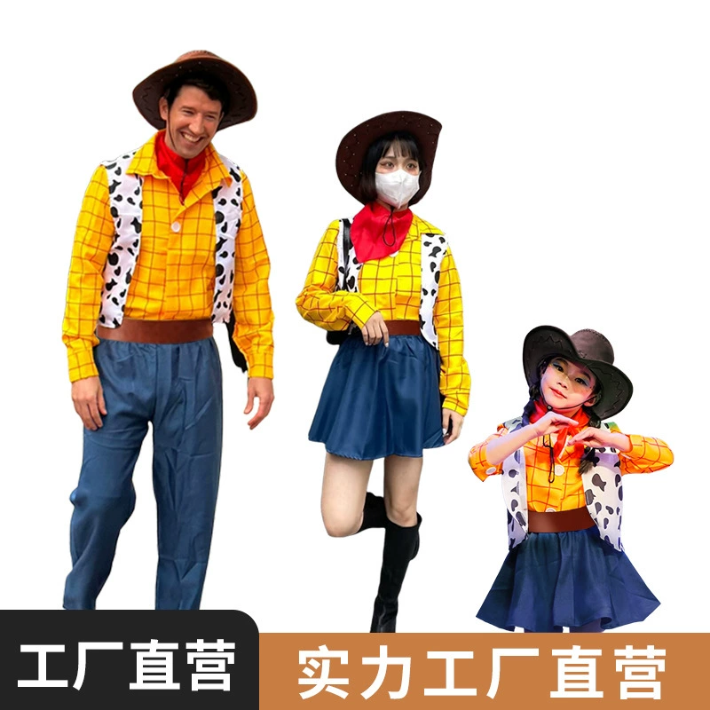 Костюм Toy Story, мужская одежда Вуди, женская одежда, детская вечеринка, сценический костюм, платье для косплея