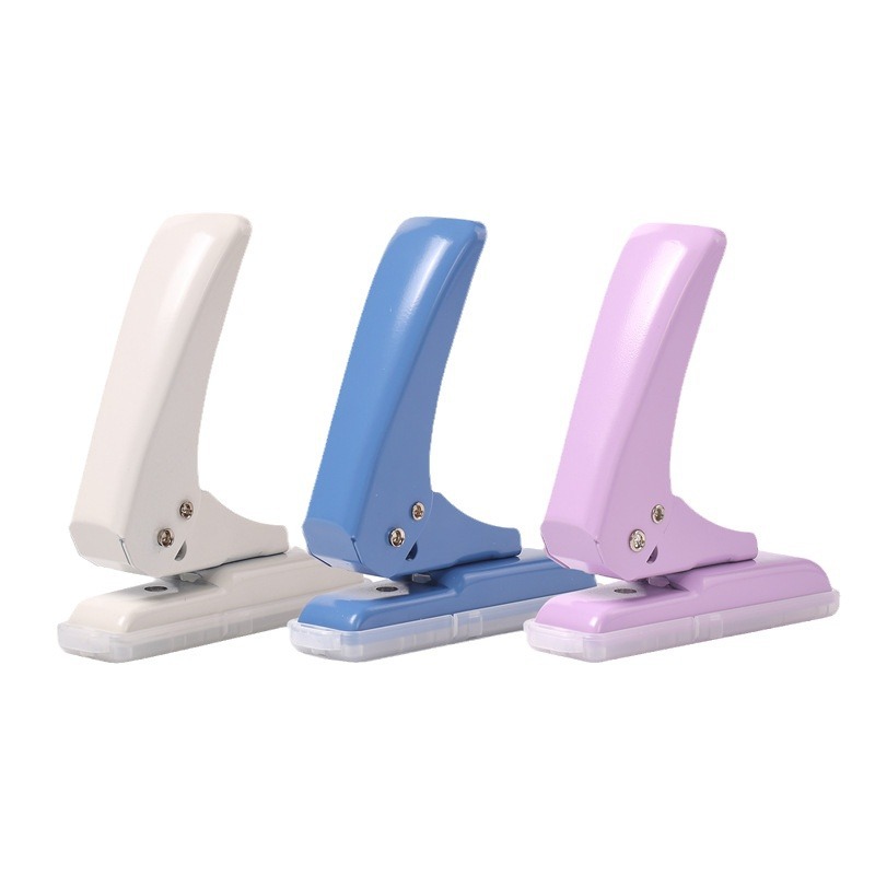 Perforación de agujero único 6mm agujero redondo 40 hojas perforador de papel de hoja perforador de ojos de papelería estudiante perforador de cuentas