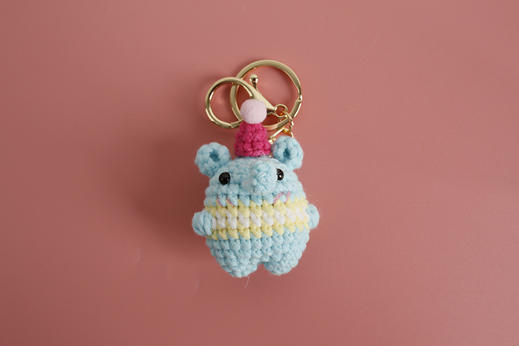 20g Weight Wool Yarn Home Textiles & Decor Type Bag Pendant, Keychain Classification 1 Piece Quantity Daily Occasion yarn Material Anime, Animal, Cartoon Pattern All Seasons Season Cute Style 1 Piece Anime Animal Cartoon Bag Pendant Keychain Yarn Cute Bag Pendant Keychain 7