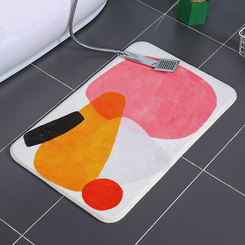 Thickened toilet absorbent floor mat bathroom non-slip floor mat living room small carpet bedroom bedside blanket home living room carpet