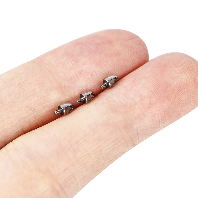 Labret piercing jewelry detail image