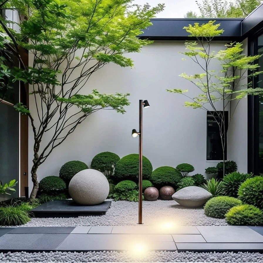 户外庭院灯接电可旋转草坪灯室外落地露台灯院子花园景观灯