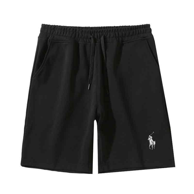 New Style Huamian Shorts Paul Sports Casual Versatile Shorts Men's Summer Pure Cotton Loose Straight Five-Point Pants Embroidery