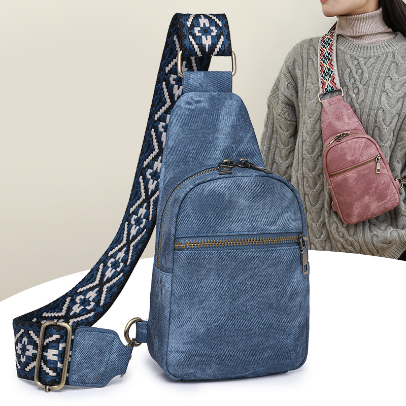 Bolsos populares transfronterizos bolso de hombro pequeño bolso de cintura nuevo bolso de pecho de mujer de moda para mujer bolso de mensajero casual al aire libre al por mayor
