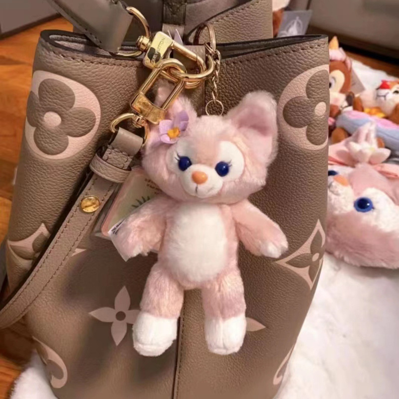Cute Lina Standing Posture Bell Lulu Cake School Bag Naked Pendant Plush Doll Accessories Bag Pendant Keychain Cute Lina Standing Posture Bell Lulu Cake School Bag Naked Pendant Plush Doll Accessories Bag Pendant Keychain