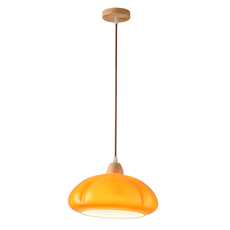 Restaurante antiguo araña de calabaza nuevo estilo registro vidrio comedor japonés retro dormitorio isla mesa comedor lámpara de bar