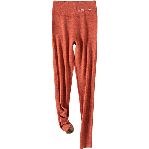 Thermal lined winter and autumn women's silk wool thermal leggings, high-waisted, warm and cozy, integrated base layer.