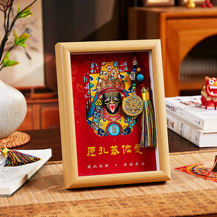 Nepalese Hand-Painted Zakhilaam Female Goddess of Wealth Thangka Painting Core New Style Goddess of Wealth Entrance Table Decoration